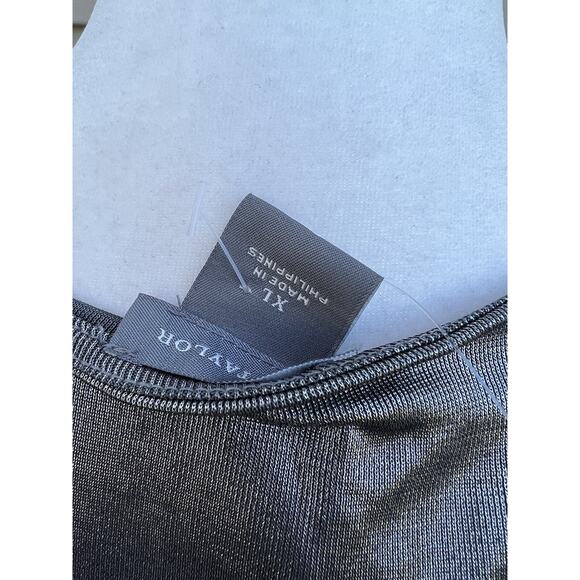 Ann Taylor women silver top business party work to wear size XL A000188 - Picture 4 of 7